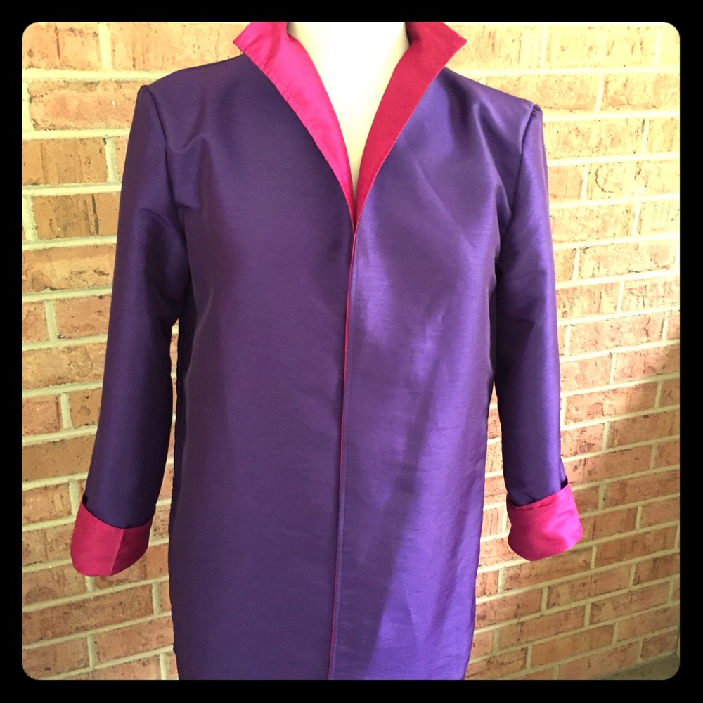 Reversible Silk fashion jacket.